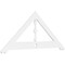 Ekena Millwork Pitch Artisan Architectural Grade PVC Gable Pediment, 72"W x 30"H x 1"P (10/12) GPP072X030X100ART - alternate 1